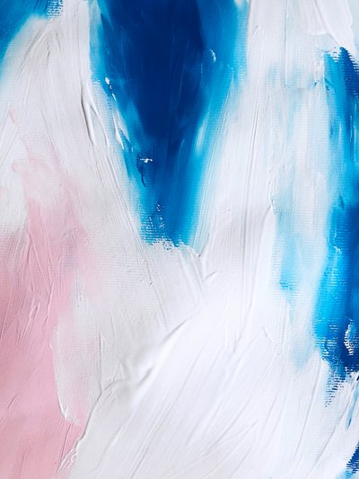 Azul Fluido Rosa Abstrato de Ejaaz Haniff