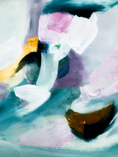Abstrato moderno e colorido de Ejaaz Haniff