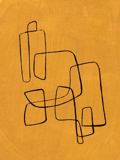 Linhas de ocre orgânico de Ejaaz Haniff