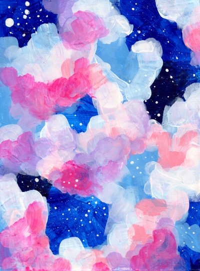 Céu sonhador rosa e azul de Ejaaz Haniff