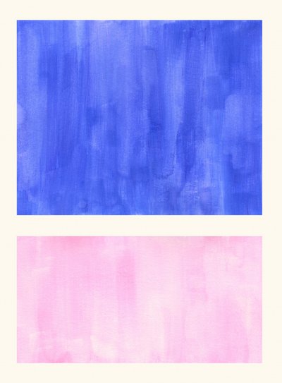 Azul Suave, Rosa, Abstrato de Ejaaz Haniff