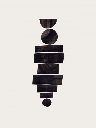 Formas abstratas sobrepostas de Ejaaz Haniff