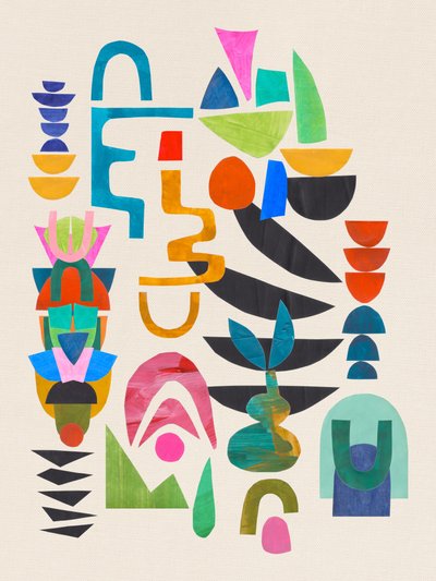 Abstrato geométrico vibrante de Ejaaz Haniff