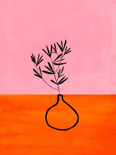 Planta de cor rosa-alaranjada vibrante de Ejaaz Haniff