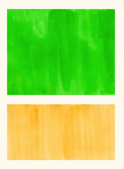Verde vivo, laranja, abstrato de Ejaaz Haniff