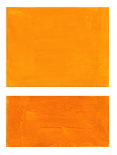 Tons abstratos de laranja quente de Ejaaz Haniff