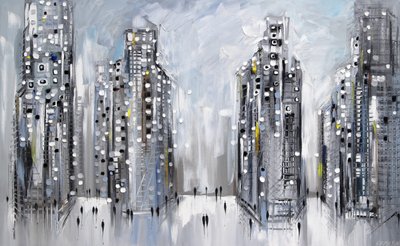 Paisagem urbana abstrata de Ekaterina Ermilkina