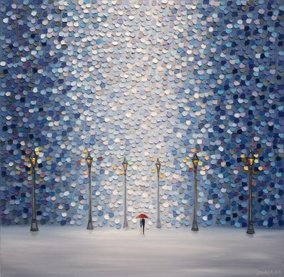 Passeio do Guarda-chuva Vermelho de Ekaterina Ermilkina