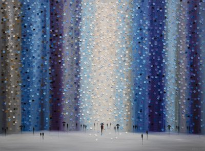 Caminhando sob a chuva azul de Ekaterina Ermilkina