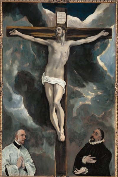 Cristo na cruz e dois dadores - ... de El (1541 1614) Greco