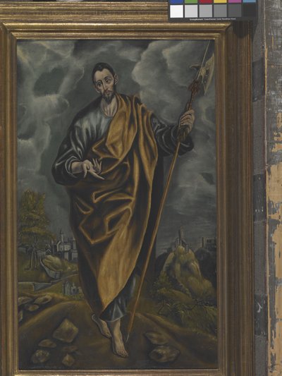 S. Judas Tadeu ou S. Tomé (óleo sobre tela) de El (1541 1614) Greco