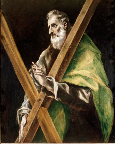 Apostolado do Catecismo de Toledo: Santo André o Apotra. Pintura de Domenikos Theotokopoulos dit El Greco (1540-1614) de El Greco