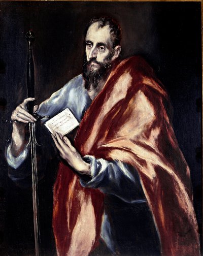 Apostolado do Catecismo de Toledo: O apóstolo São Paulo. Pintura de Domenikos Theotokopoulos dit El Greco (1540-1614) de El Greco