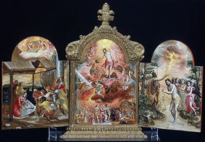 Altar portátil (tempera sobre madeira) de El Greco