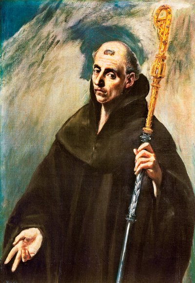 Retrato de São Benedito de Nursia de El Greco