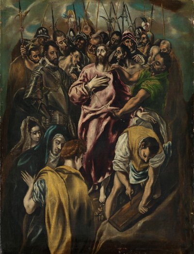 O Desrobing de Cristo, c.1600 (óleo sobre tela) de El Greco