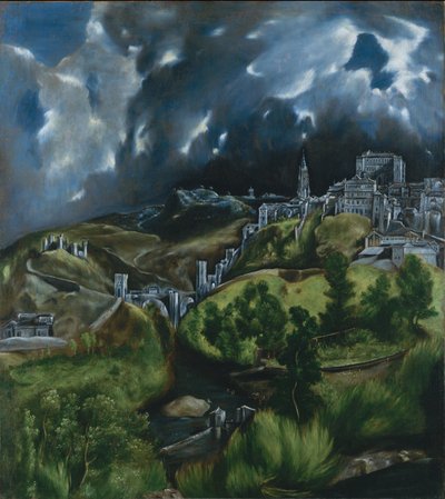 Vista de Toledo, c.1597-99 (óleo sobre tela) de El Greco