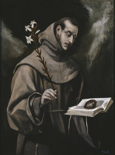 Santo Antônio de Pádua, c. 1580 de El Greco