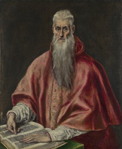 São Jerônimo como cardeal, 15901600 de El Greco