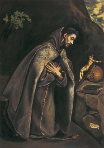 São Francisco Venerando o Crucifixo de El Greco
