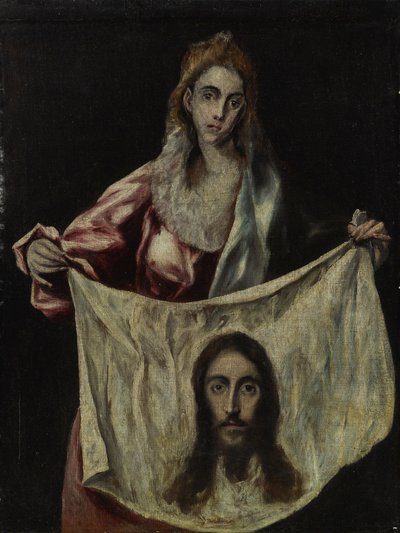 Santa Verónica segurando o véu de El Greco