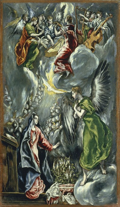 A Anunciação, ca 1596-1600 de El Greco