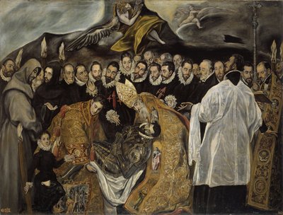 O enterro do conde de Orgaz parte inferior, ca 1625 de El Greco