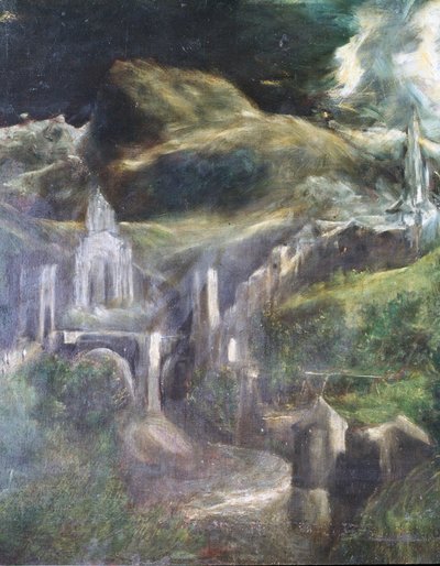 A Imaculada Conceição detalhe de Toledo 1607-13 óleo sobre tela veja 90015 de El Greco