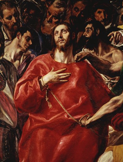 A Espoliação de Cristo Detalhe Pintura de Domenikos Theotokopoulos, conhecido como O Greco de El Greco