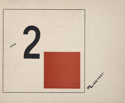 Aproximadamente Dois Quadrados, 1922. de Eliezer Markowich Lissitzky