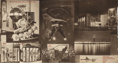 URSS. Catálogo do pavilhão soviético na International Press Exhibition, Colônia, 1928 de Eliezer Markowich Lissitzky