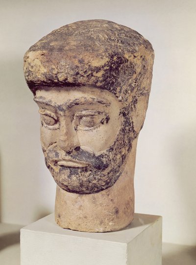 Cabeça de um homem frisado, c.1800 aC de Elamite