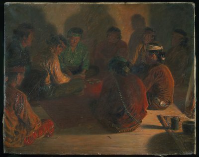 Jogadores de cartas Navajo de Elbridge Ayer Burbank