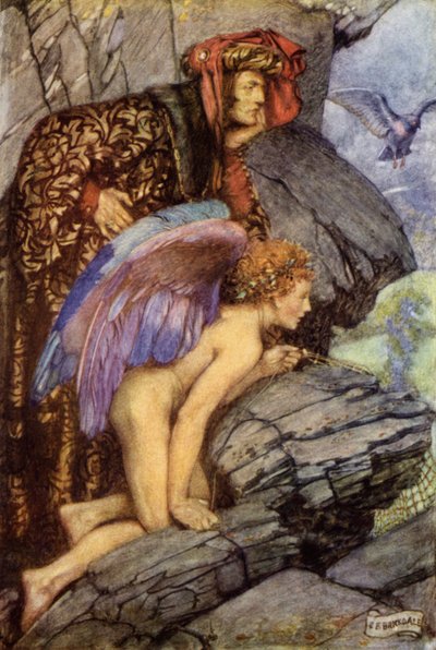 Uma Mulher Leve (cor litho) de Eleanor Fortescue Brickdale