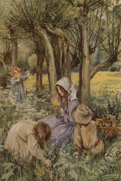 Oh, estar em Inglaterra agora que o mês de Abril está lá (cor litho) de Eleanor Fortescue Brickdale