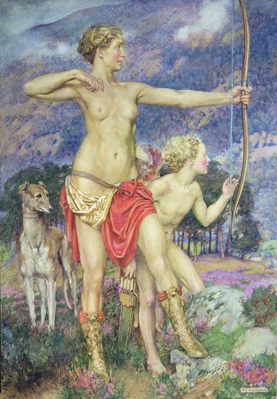 A Flecha (aquarela sobre papel) de Eleanor Fortescue Brickdale
