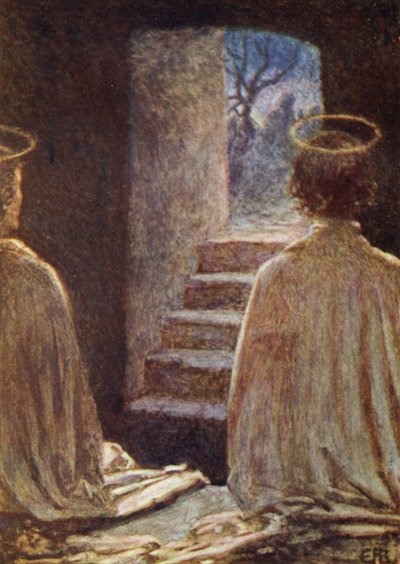 A Tumba Vazia (cor litho) de Eleanor Fortescue Brickdale