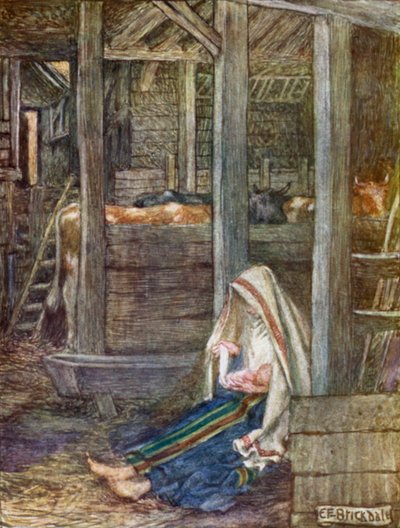 A Natividade (lito a cores) de Eleanor Fortescue-Brickdale