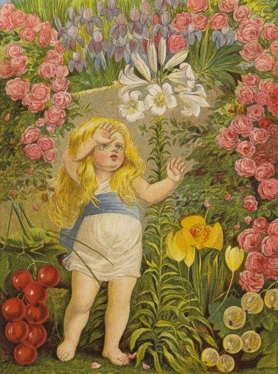 O lírio, a flor do céu (cor litho) de Eleanor Fortescue Brickdale