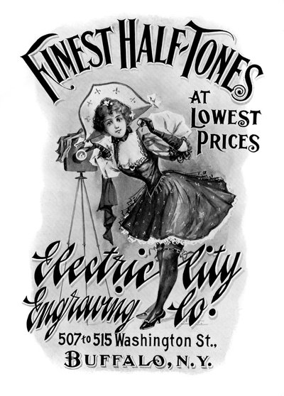 Os meios-tons mais finos a preços mais baixos, 1901. de Electric City Engraving Co
