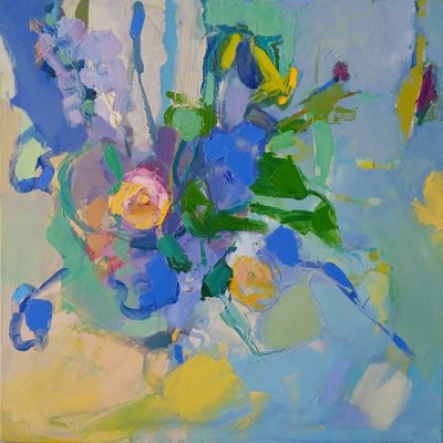 Flores abstratas vibrantes de Elena Shraibman