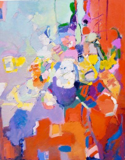 Cores abstratas vibrantes de Elena Shraibman