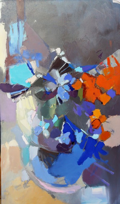 Flores abstratas vibrantes de Elena Shraibman