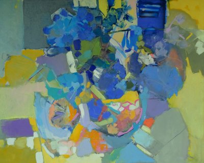 Flores abstratas vibrantes de Elena Shraibman