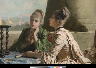 A aula de Geografia, 1880 de Eleuterio Pagliano