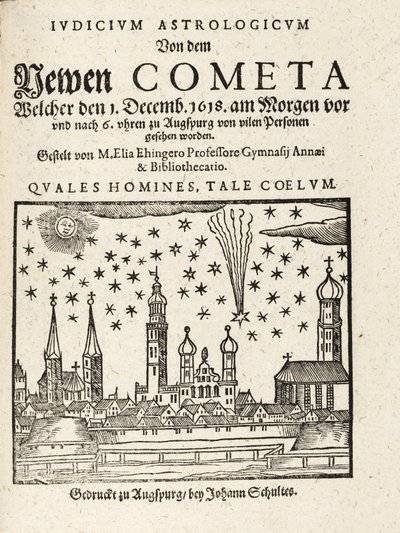 Um novo cometa visto de Augspurg, Alemanha, a 1 de Dezembro de Elias Ehinger