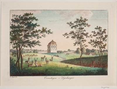 O Hermitage em Dyrehaven de Elias Meyer