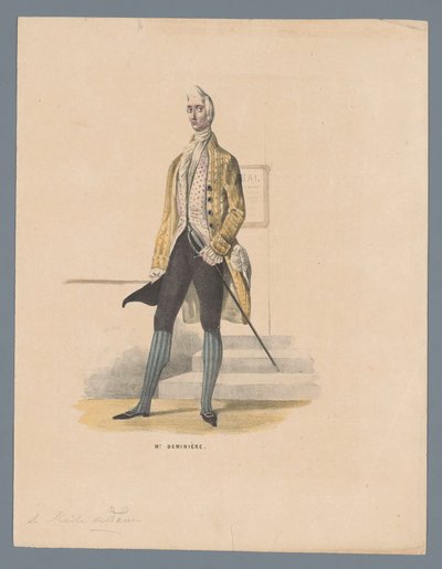 Sr. Deminière (título sobre o objecto) de Elias Spanier (attributed to)