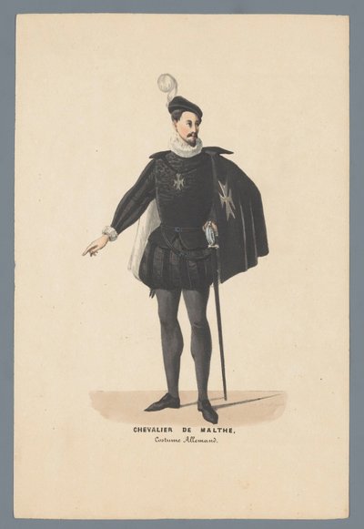 Chevalier De Malthe, Costume Allemand (título sobre o objecto) de Elias Spanier