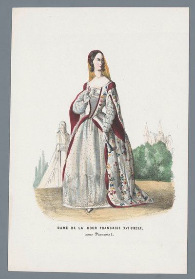 Dame de la cour Francaise XVI Siècle, sous François I (título sobre o objecto) de Elias Spanier
